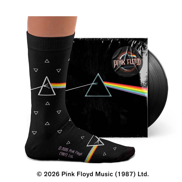 Pink Floyd, Dark Side of the Moon Socks for wholesale by Sock Affairs