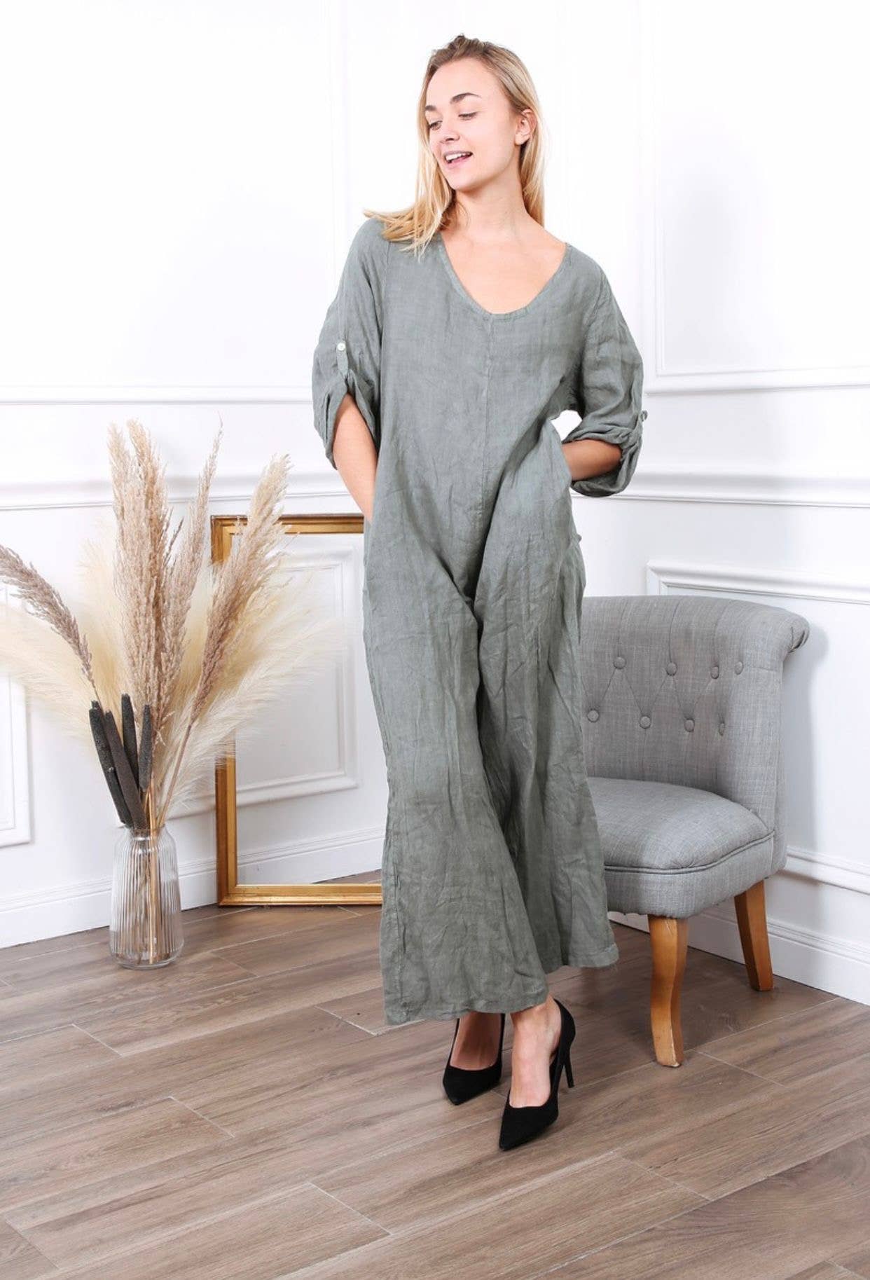 LÉA & LUC - Wholesale Jumpsuit - Women's - 100% linen combination REF.7150426