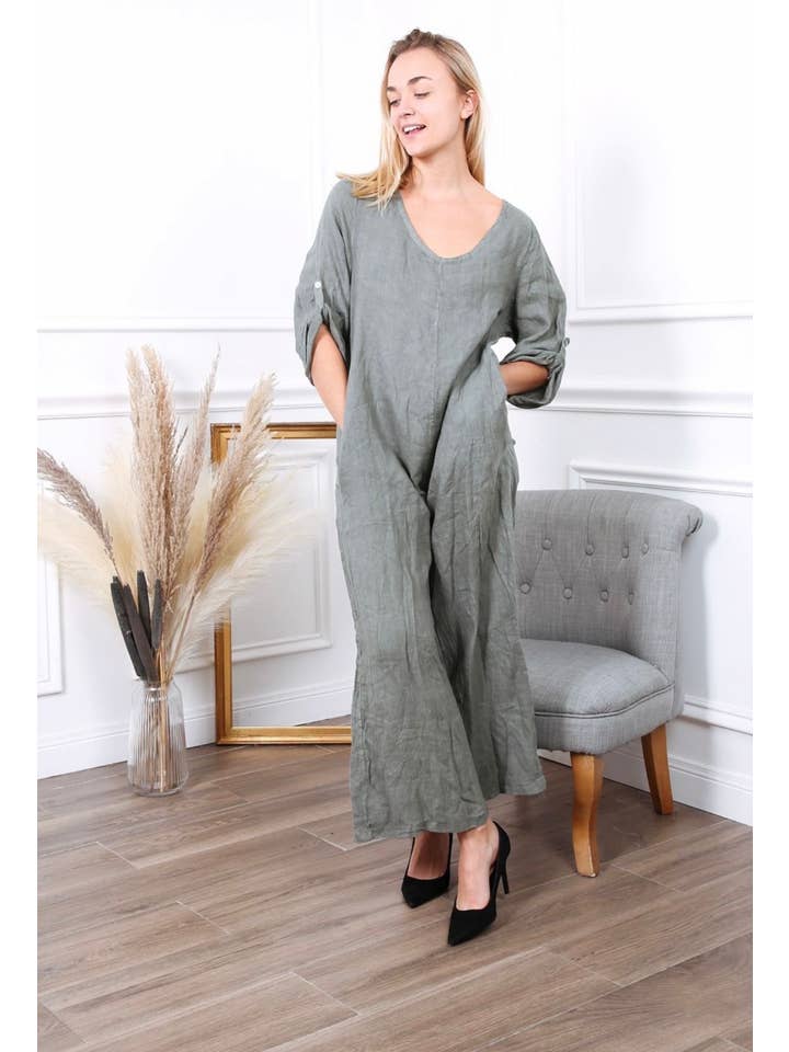 LÉA & LUC - Wholesale Jumpsuit - Women's - 100% linen combination REF.7150426