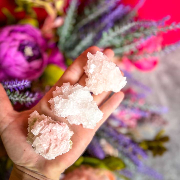 Mandala Gems – wholesale Andlig sten/kristall – Rå rosa halit, grossistkristallprover