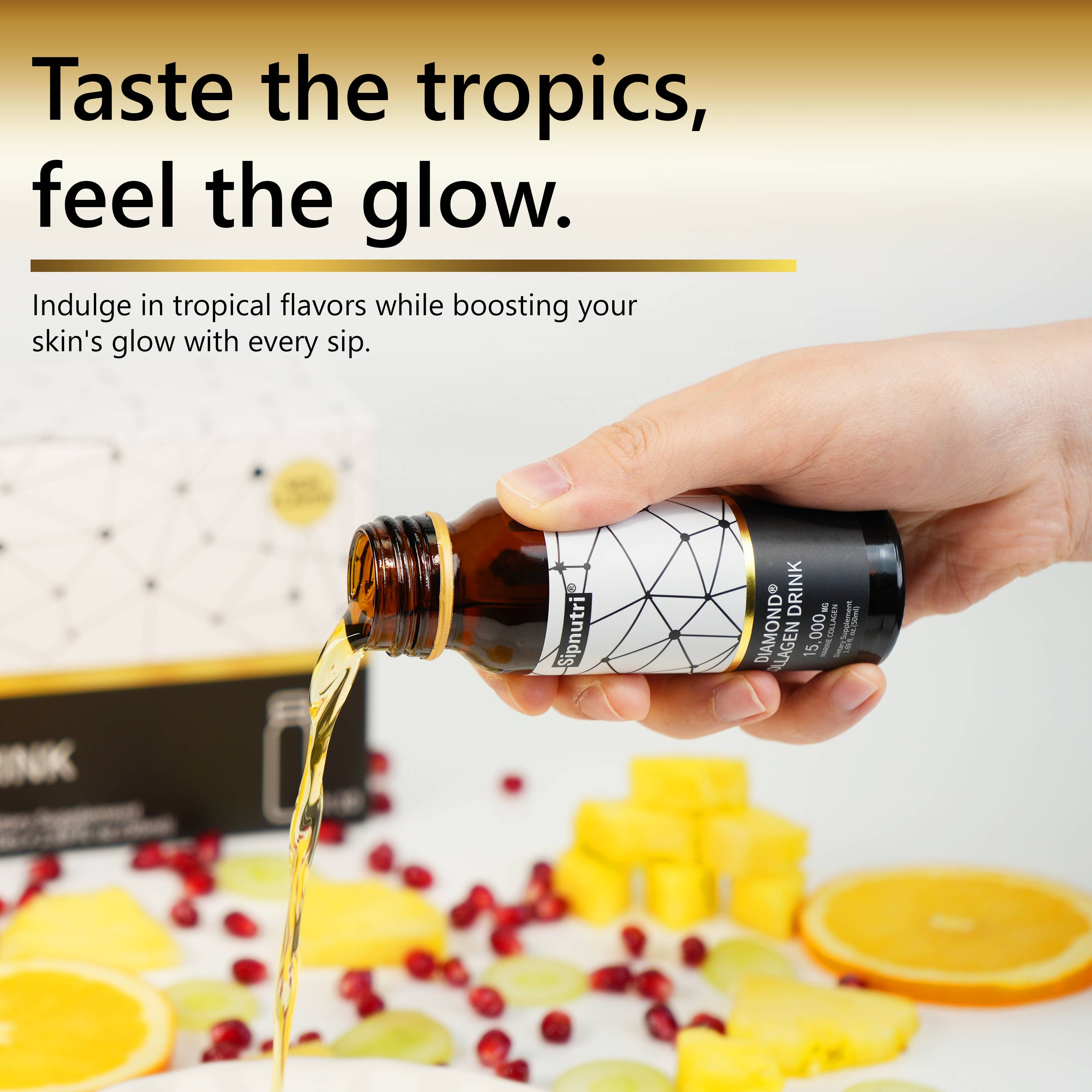 Sipnutri – wholesale Oral supplement/vitamin – Sipnutri Diamond Collagen Drink 15000mg Marine Collagen2