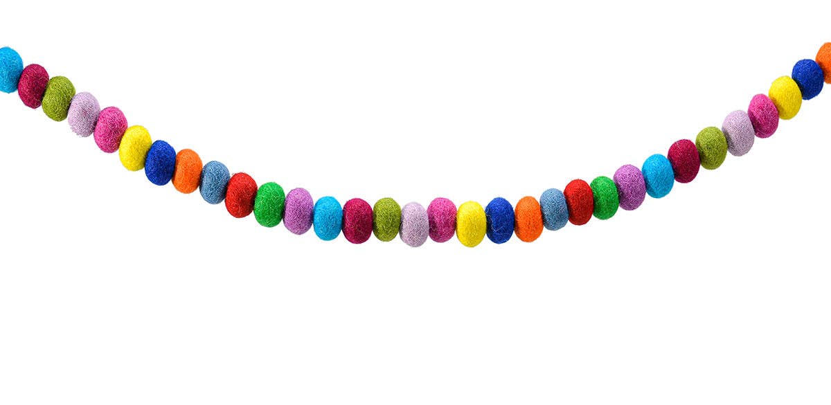 BNB Crafts Inc. - Wholesale Bunting/Garland - 8 Feet Long Multi Color Ball Garland4