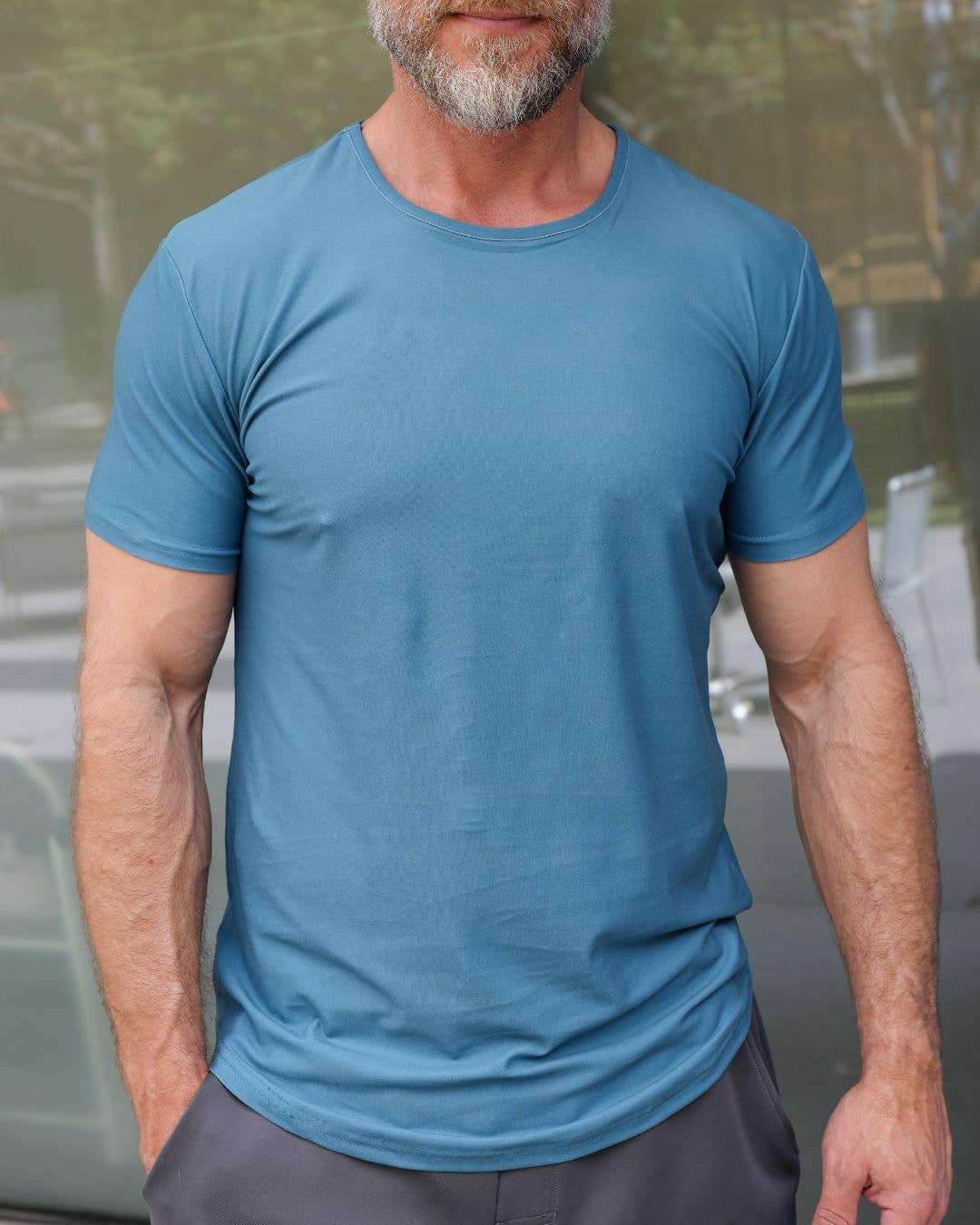 USA Palm – wholesale T-shirt – men's – Premium Crew Curve Hem Short Sleeve5