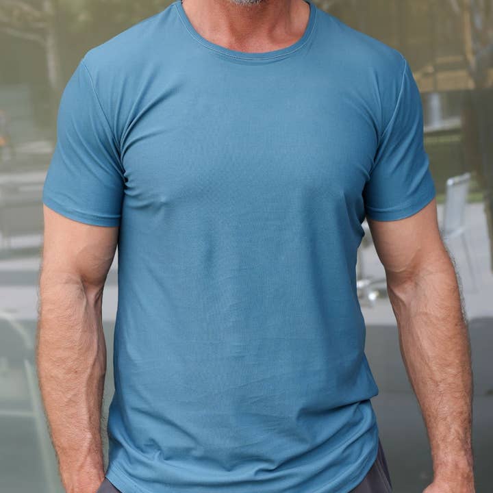 USA Palm – wholesale T-shirt – men's – Premium Crew Curve Hem Short Sleeve5