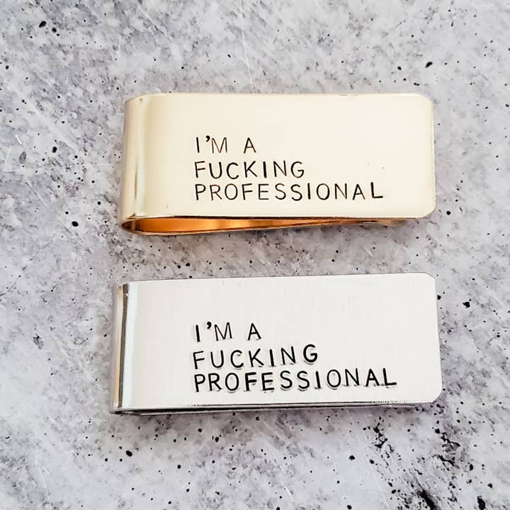 Salt and Sparkle – wholesale Money clip – Unisex – I'M A FUCKING PROFESSIONAL Money Clip7