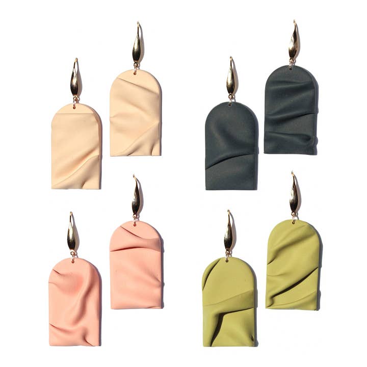 Mini Draped Arch Earrings for wholesale by Hello Ashto