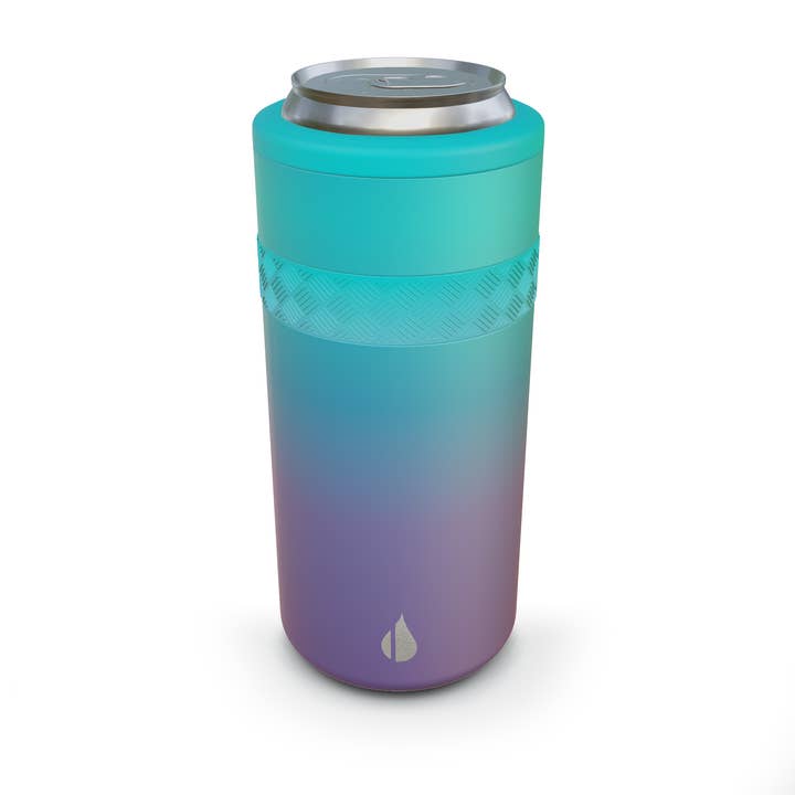 Elemental - Wholesale Drink Huggers & Koozies - Insulated Slim Can Cooler With Grip 12oz - Mermaid4