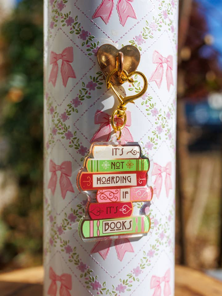 Porte-clés/Charme Kindle "Ce n'est pas de l'accumulation si ce sont des livres" pour la vente par Pinstory