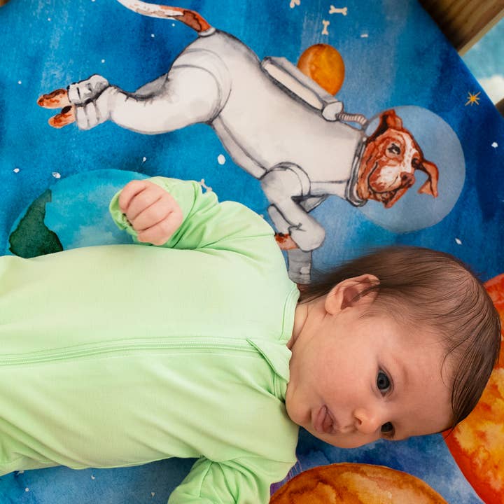 Moon Star Baby - Wholesale Cot/Crib Sheets - Nestig Mini Compatible: Barkside of the Moon
