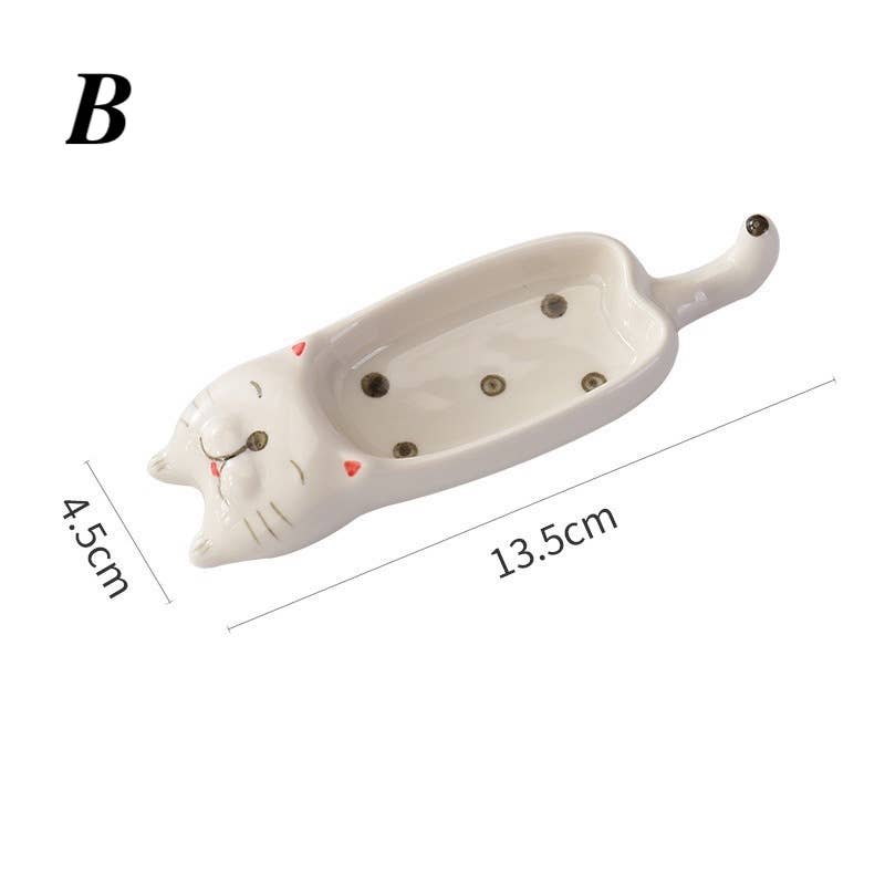 Homerely (We Cover All Import Duties) – Großhandel Gewürz-/Dipschale – Niedlicher Katzen-Keramikteller – Kreativer Soßen- & Snackteller1