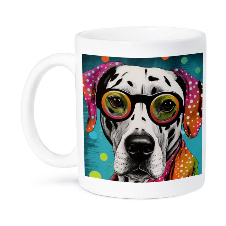 3dRose, Dalmation Colorful Mixed Media Painting, Mug for wholesale by 3dRose