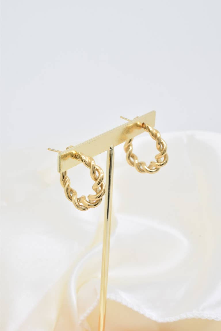 Kapyco - Wholesale Hoop Earrings - stainless steel creole earrings -BO100307