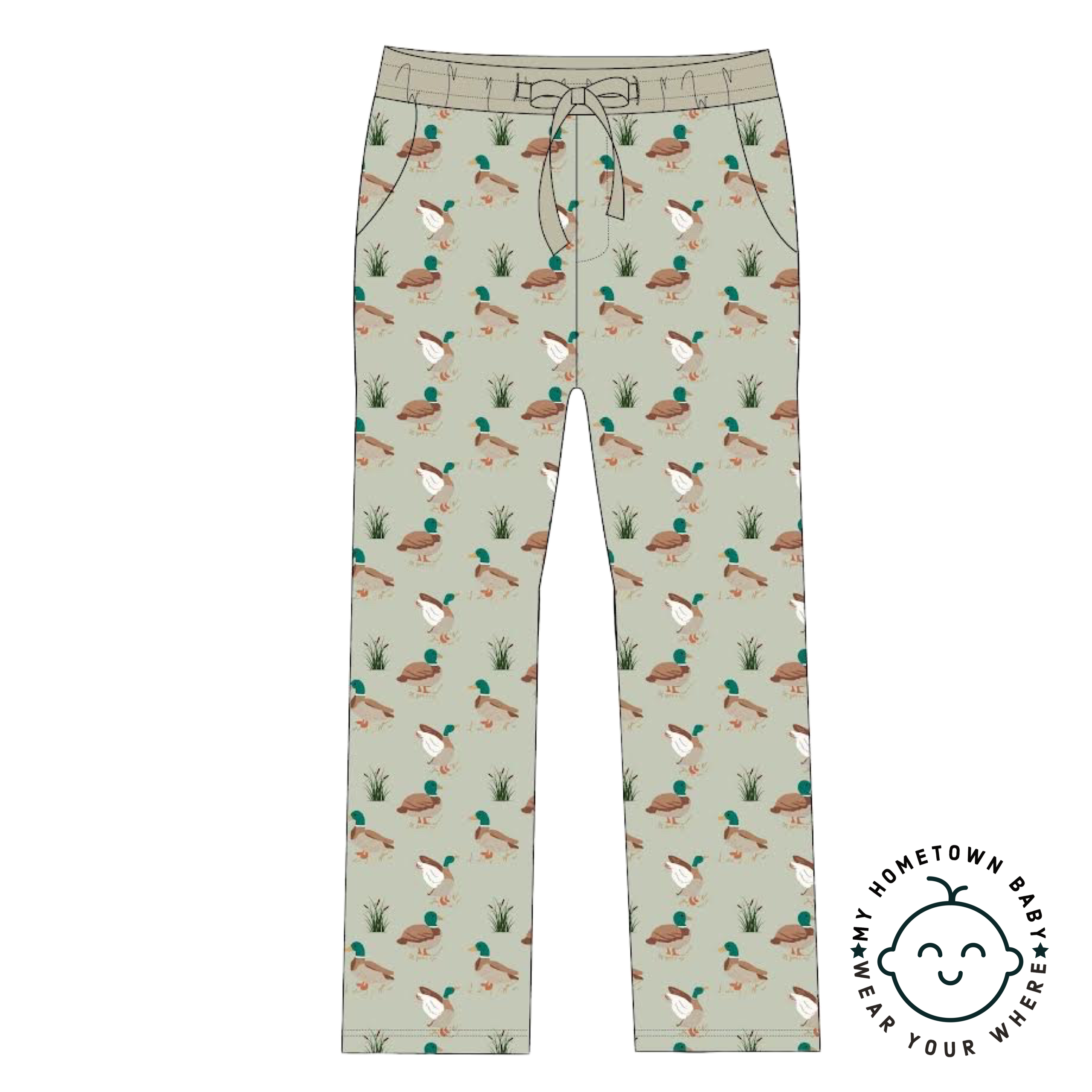 My Hometown Baby - Wholesale Lounge Sweatpants/Joggers - Men's - Down South Men's Premium Bamboo Duck Lounge Pants1