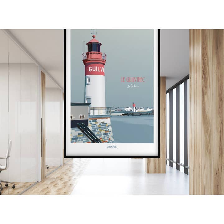 Artmoric - Vente Affiche d'art - Le Guilvinec / Le Phare