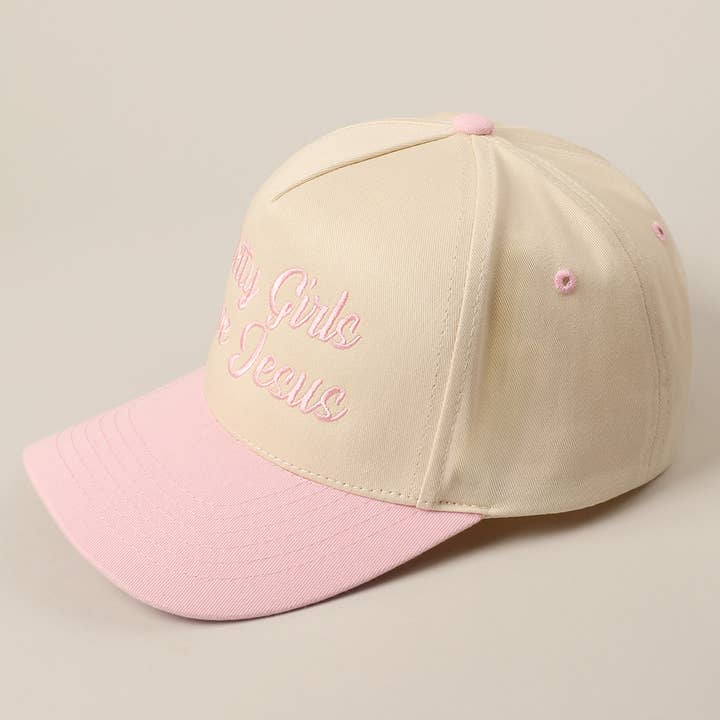 Fashion City - Vente Casquette de camionneur – femme - Casquette de camionneur brodée "Les jolies filles aiment Jésus"14