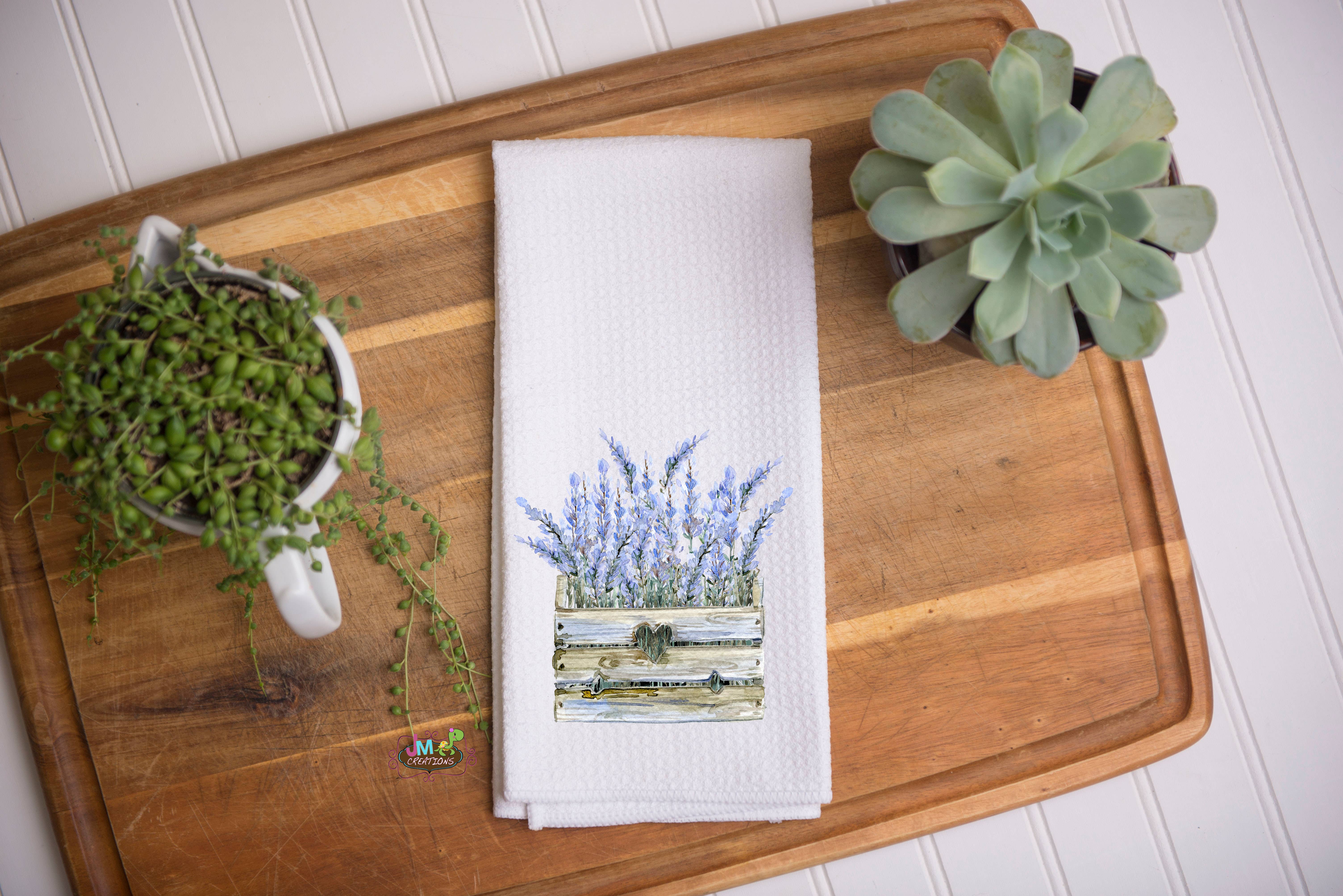 JMCreationsNC - Wholesale Tea Towel - 16"x24" Lavender Series Towels4