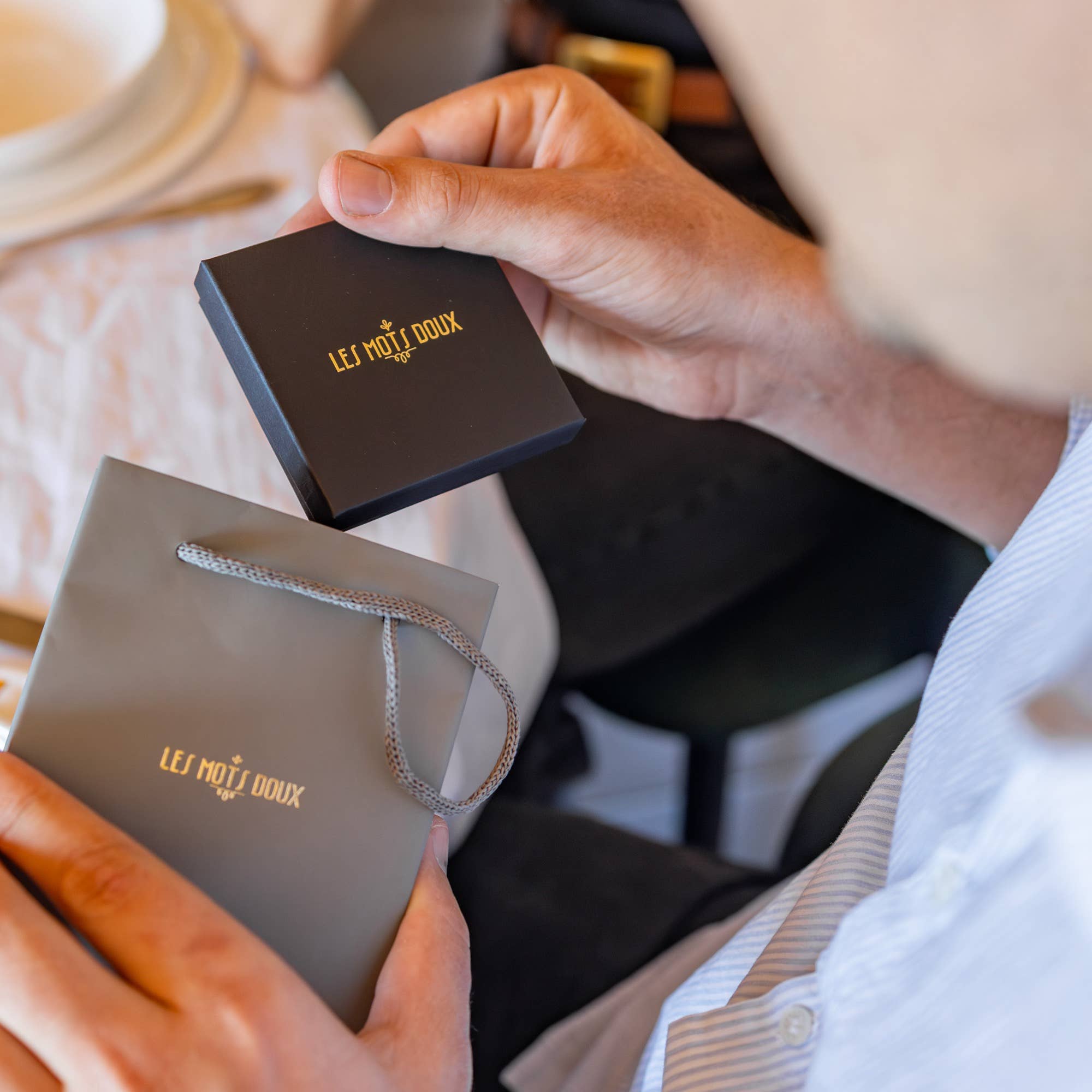 Les Mots Doux – wholesale Pärlarmband – Herrarmband med morsekod: Love4