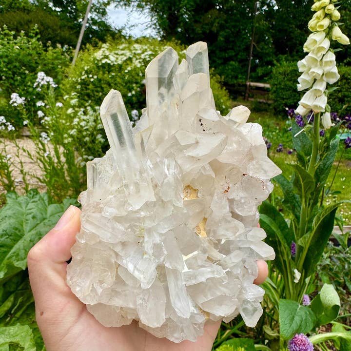 Elf Kendal Hippies – wholesale Spiritual stone/crystal – Quartz cluster 5cm-7cm clear quartz druzy points by Elf UK1