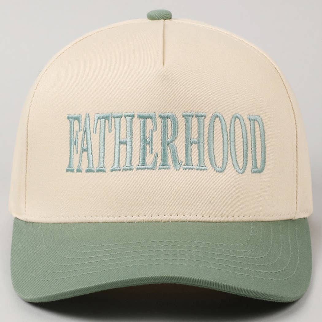 Fashion City - Wholesale Trucker pet - Heren - FATHERHOOD Geborduurde Tweekleurige Truckerpet27
