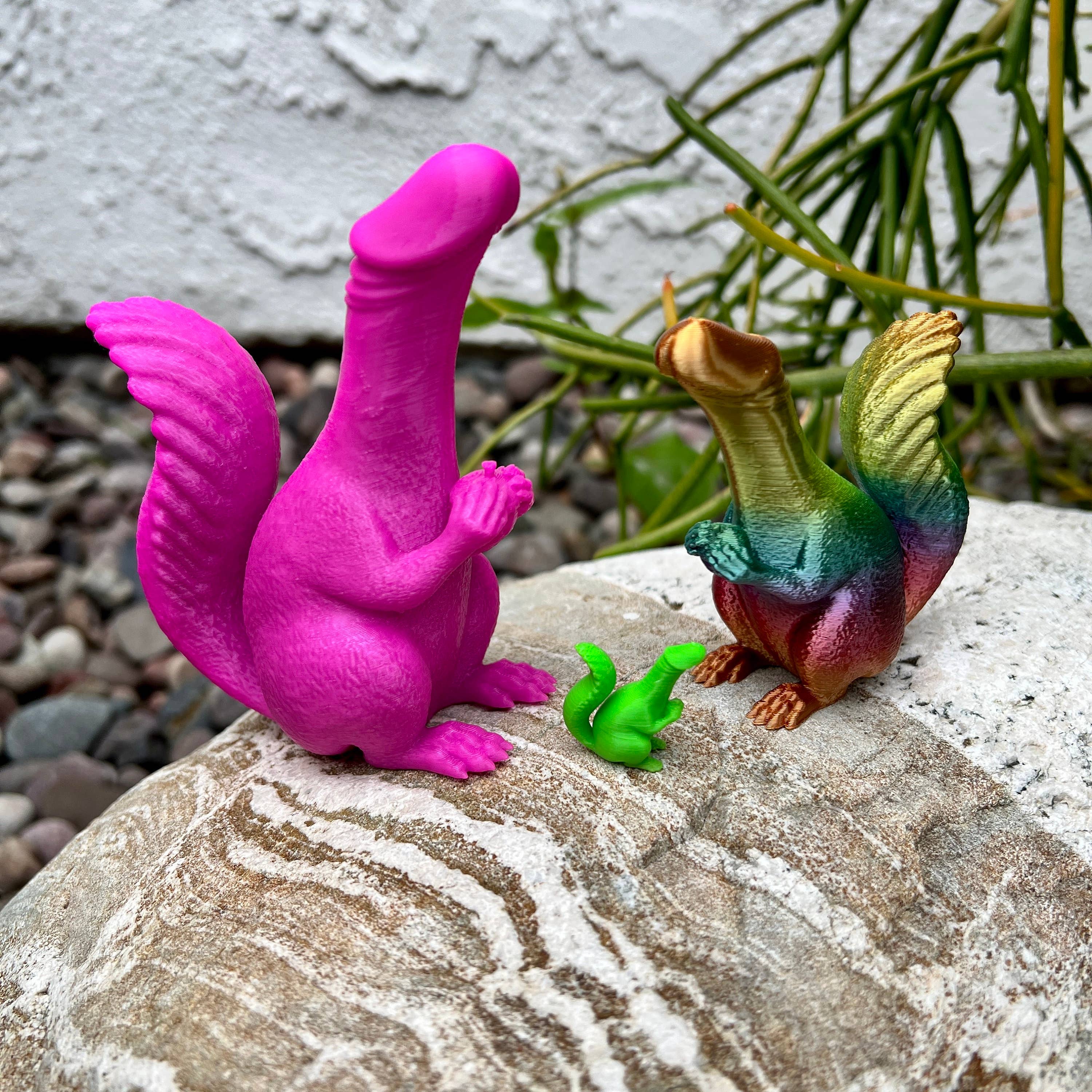 NumanPrints - Wholesale Gag Gift/Novelty Gift - Dickhead Squirrel Holding His Nut Adult Dick Unicorn8