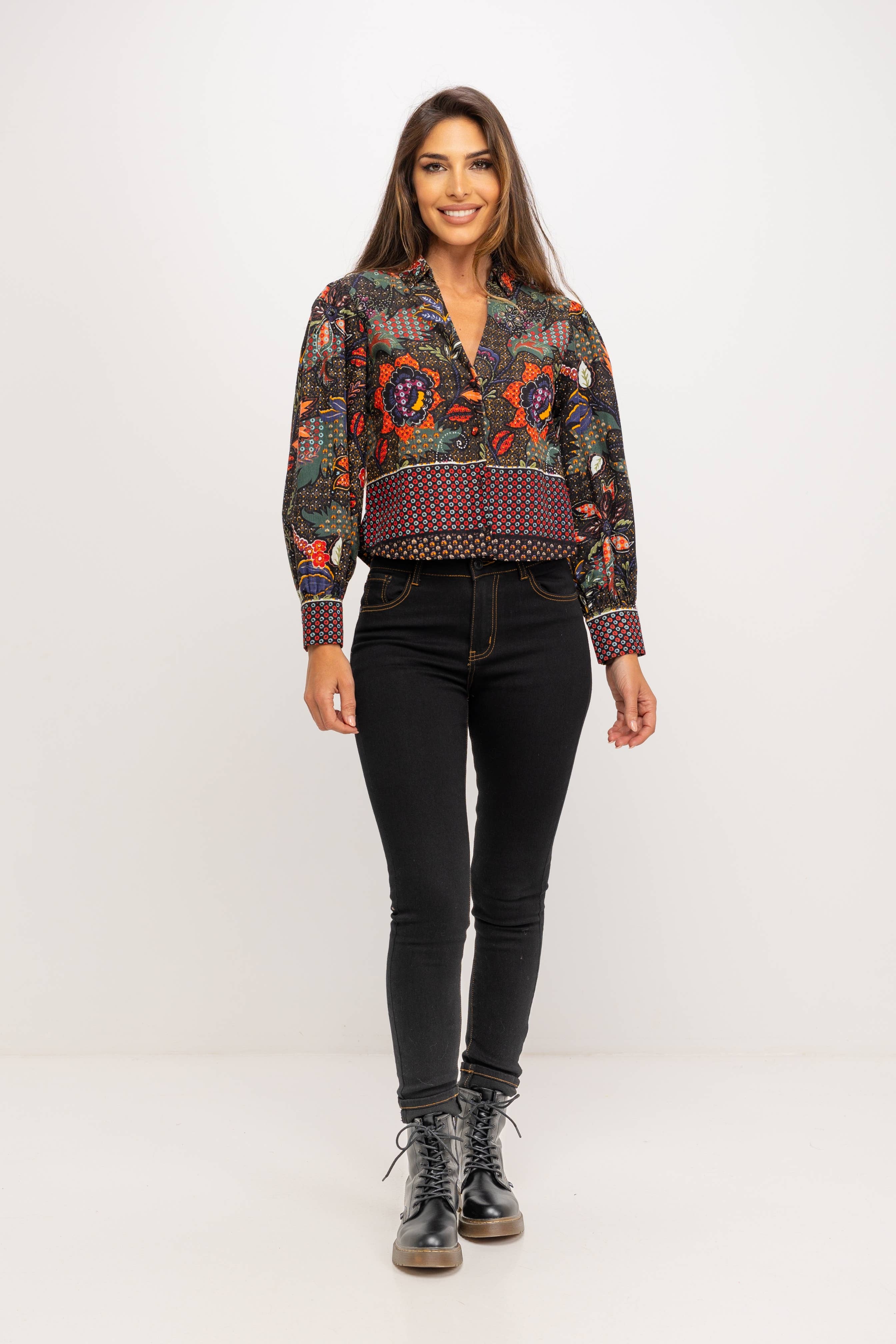 Zwart Blouse PR1010B voor groothandel op Faire0