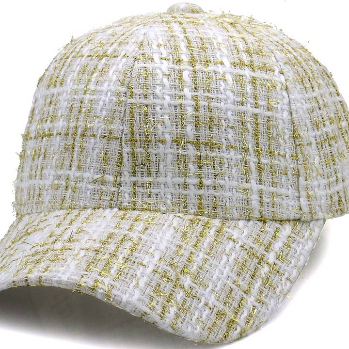 Q-A8.1 HAT1106-001-3 Keps Guldtråd Vit för wholesale av Menga Trading