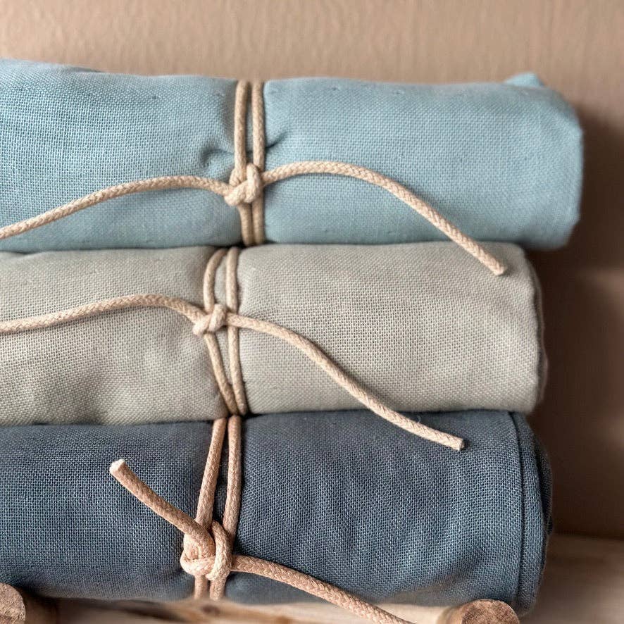 Saga Copenhagen - Wholesale Diaper (Cloth) - Baby - Muslin Cloth - Dusty Green - 100% Organic Cotton 3