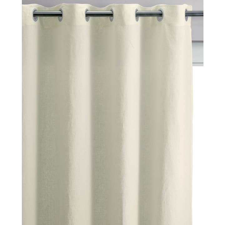 Rideau Stonewashed Zeff Craie 140 X 280 pour la vente par Maison Vivaraise & La Cerise sur le Gâteau