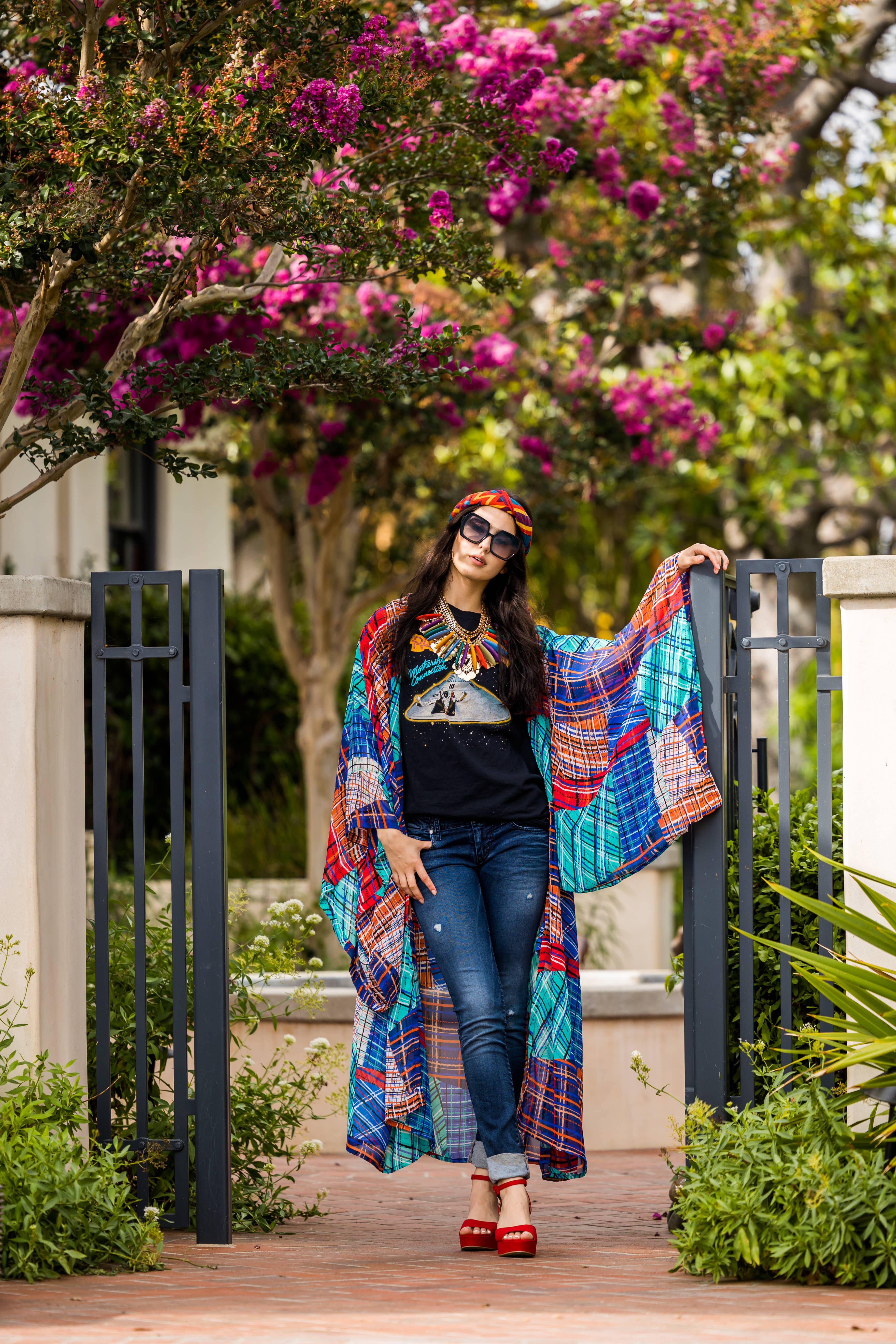 Jennafer Grace - Wholesale Kimono - Dames - Nu Tartan Kimono