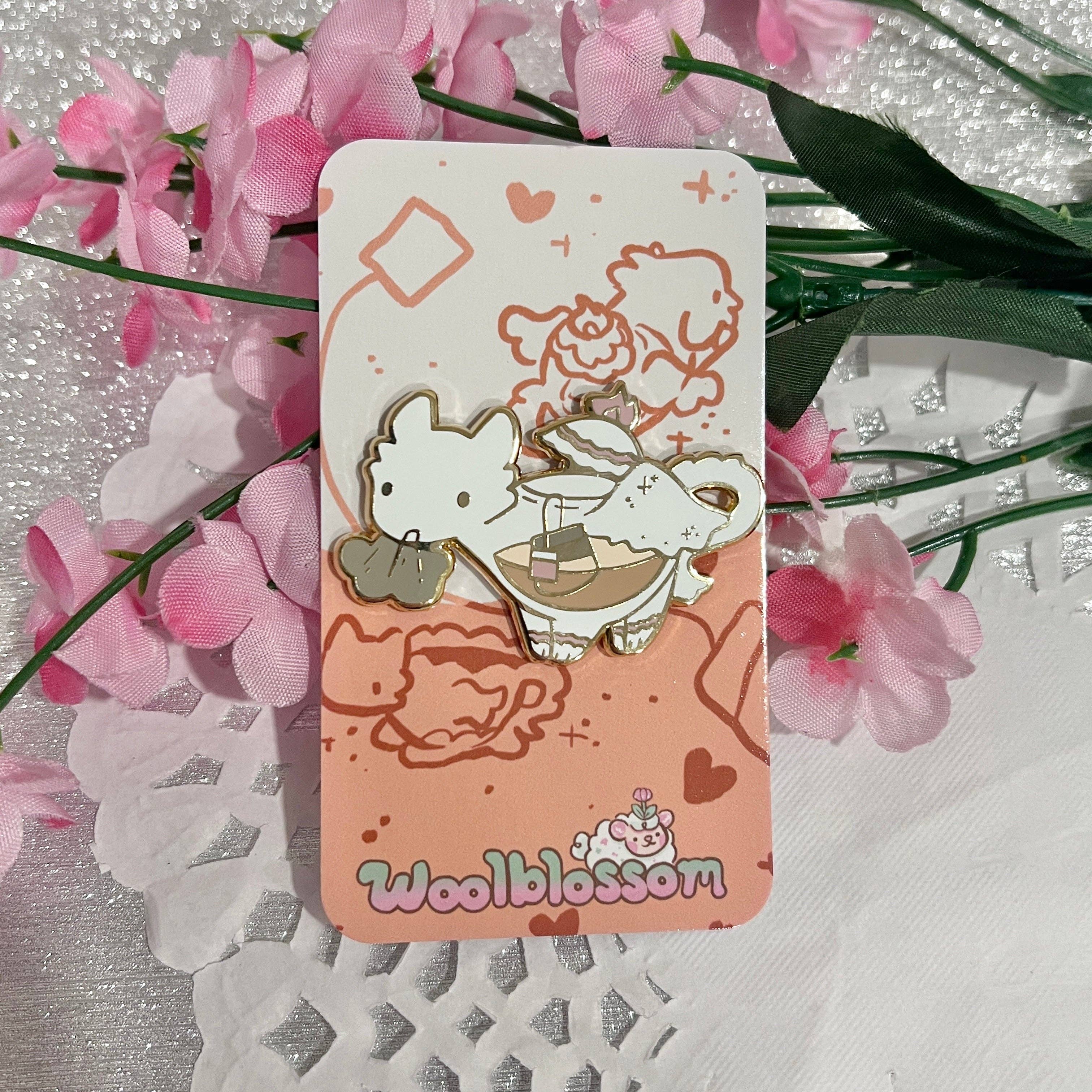 Woolblossom - Wholesale Lapel Pin/Button - Tea-Pot Dragon ~ Enamel Pin1