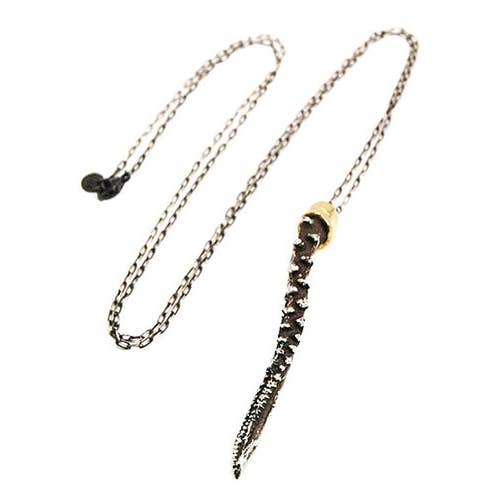 Tentacle Necklace - Sterling Silver with Patina for wholesale by Brooklyn Heavy Metal