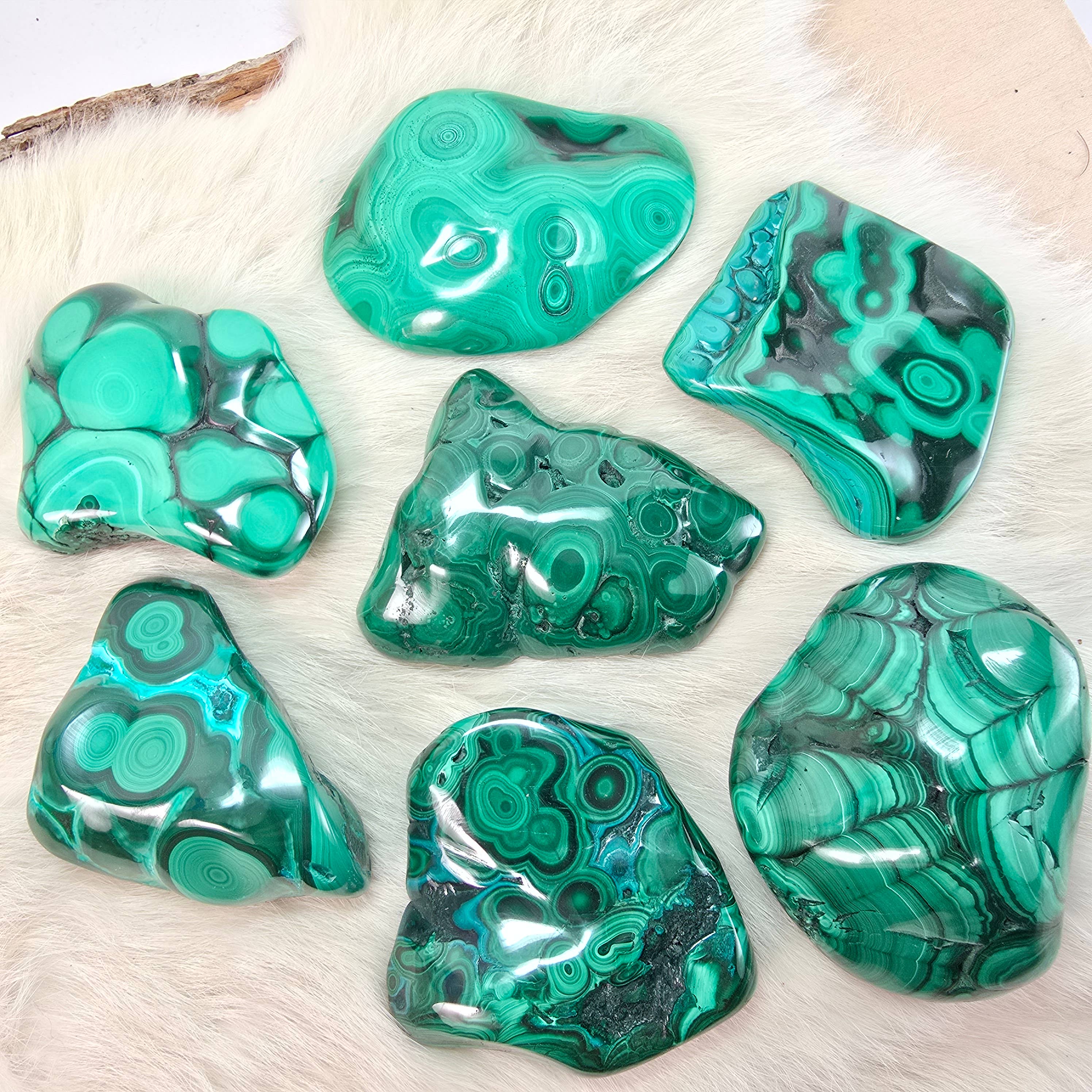 Aquamarine Daydream Wholesale - Wholesale Spiritual Stone/Crystal - 4pc Malachite Polished Freeforms ~ Pick Your Lot ~ Crystals6