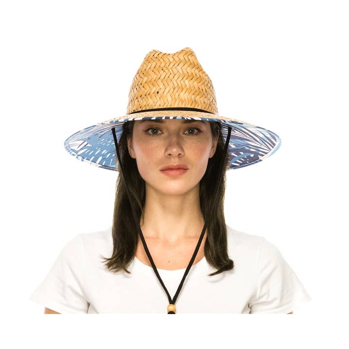 DNMC - Wholesale Straw Hat - Women's - Lifeguard Hat - Palm Leaf Straw - Amazing Sun Protection1