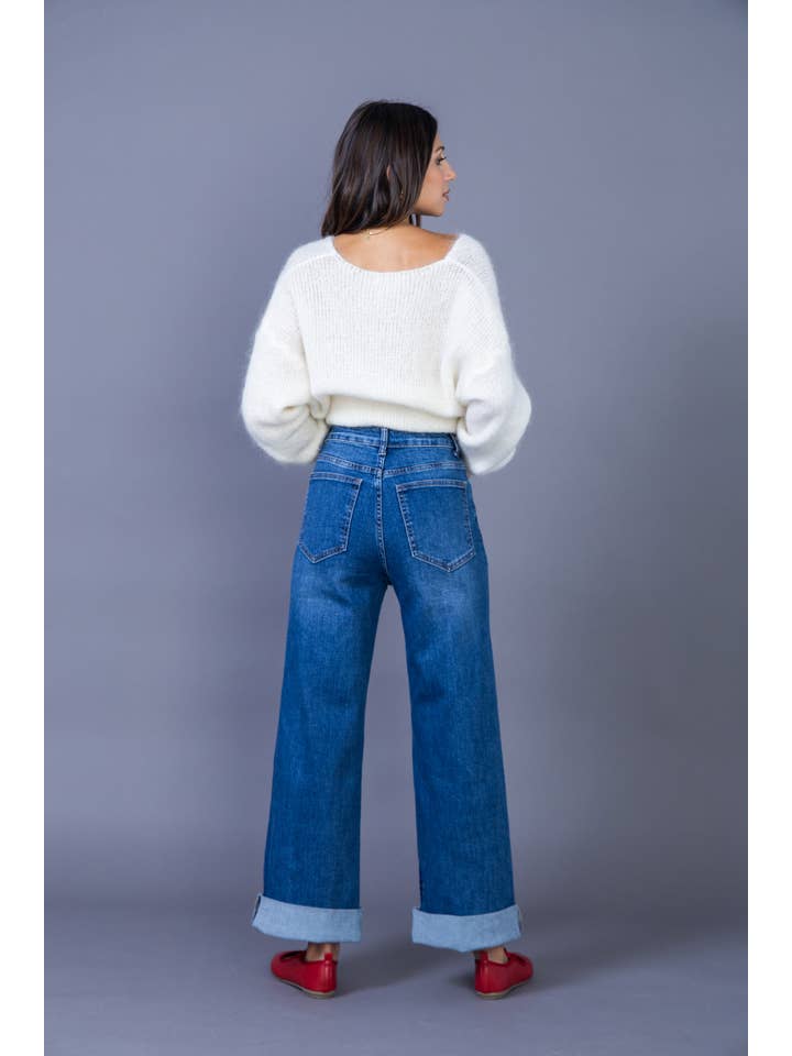ANA & LUCY - Wholesale Jeans - Women's - Women's straight relaxed jeans "Émilie" - ANA & LUCY19