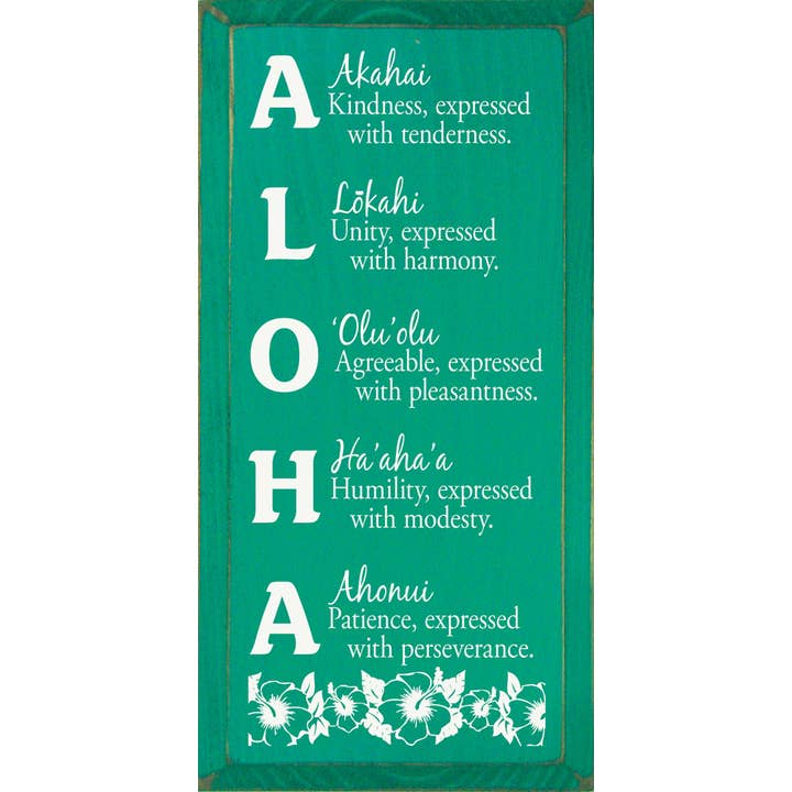 SAWDUST CITY – wholesale Skylt – Aloha mening trä tecken11