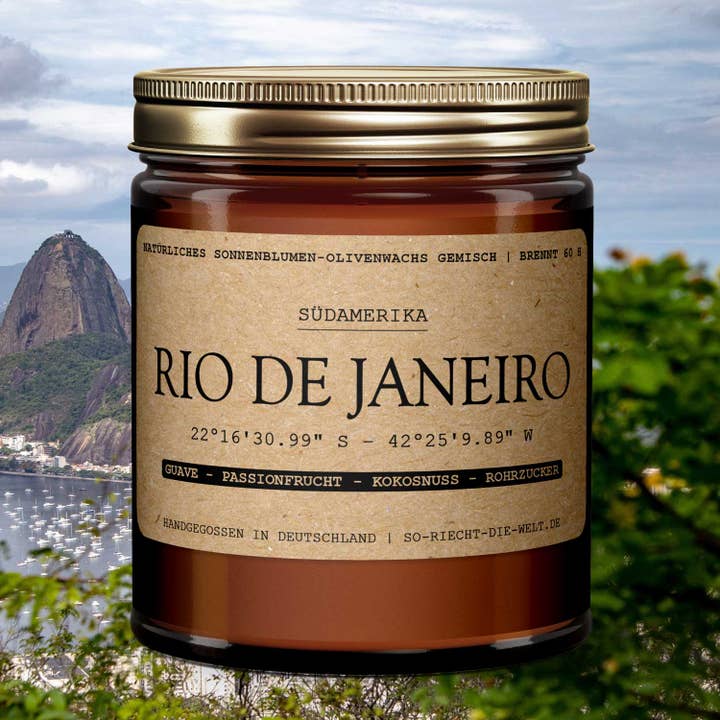 Rio de Janeiro candle - guava | passion fruit | coconut | for wholesale by So riecht die Welt