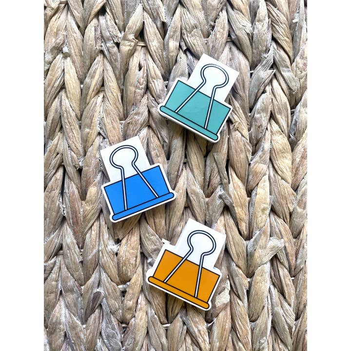 YGG Threads - Wholesale Bookmark - Blue Binder Clip Stationary | Magnetic Bookmark