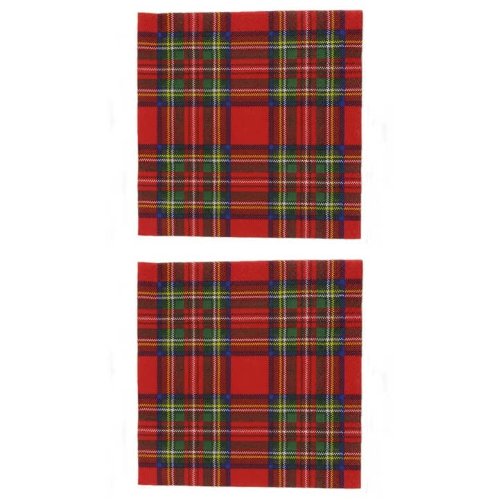Dublin Gift Company - Wholesale Disposable Napkin - Scottish Royal Stewart Tartan Napkins