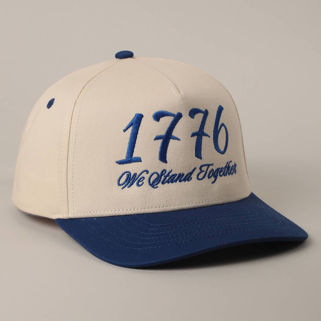 Fashion City - Vente Casquette de camionneur – unisexe - Casquette Trucker Bicolore 1776 We Stand Together22