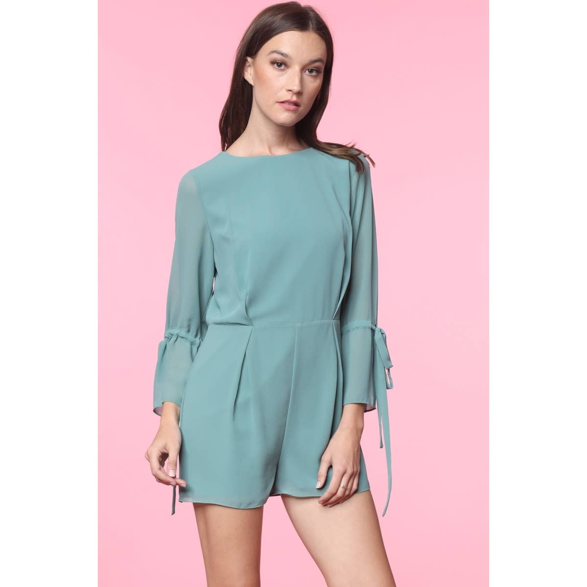 Naked Zebra Rack - Wholesale Romper - Women's - Tie Sleeve Romper9