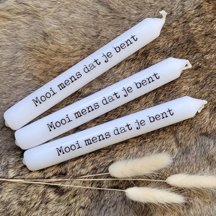 Text candle | Beautiful person that you are for wholesale by Labelgeluk