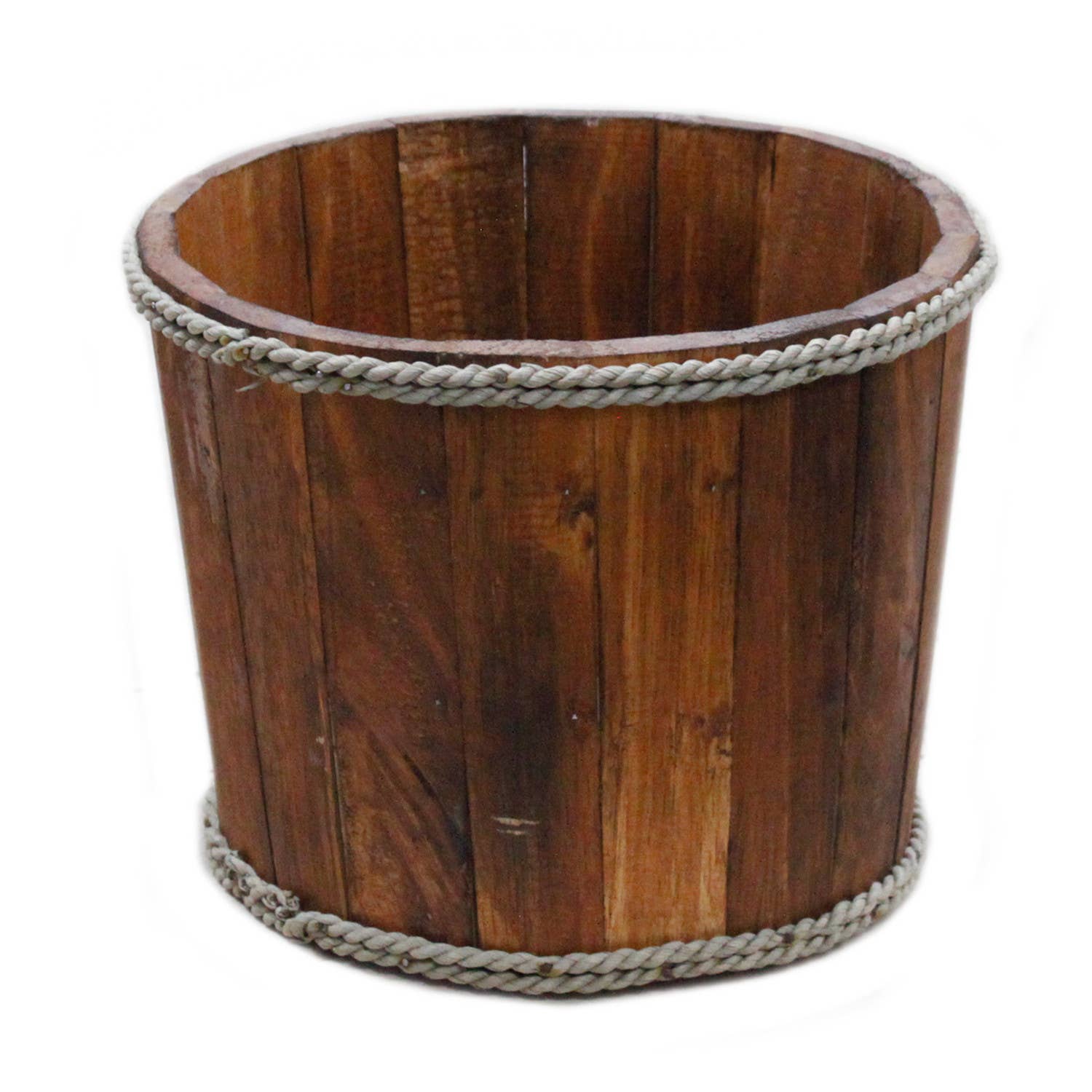 Ancient Wisdom – wholesale Decorative tabletop object – Small Nautical Display Tub - Brown 21x29cm0