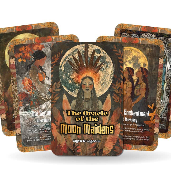Ibiza Tarot USA - Wholesale Tarot Cards - Oracle of the Moon Maidens Lunar Spirit Deck – 22 Cards5