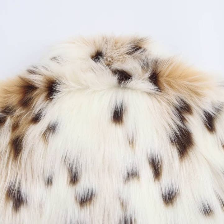 MULTI Faux Fur Animal Print Coat for wholesale on Faire12