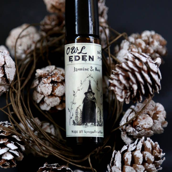 ScreamPrintShop - Wholesale Roll-On Fragrance - Owl Eden Perfume | Roll On | Jasmine Rose | Floral Spring