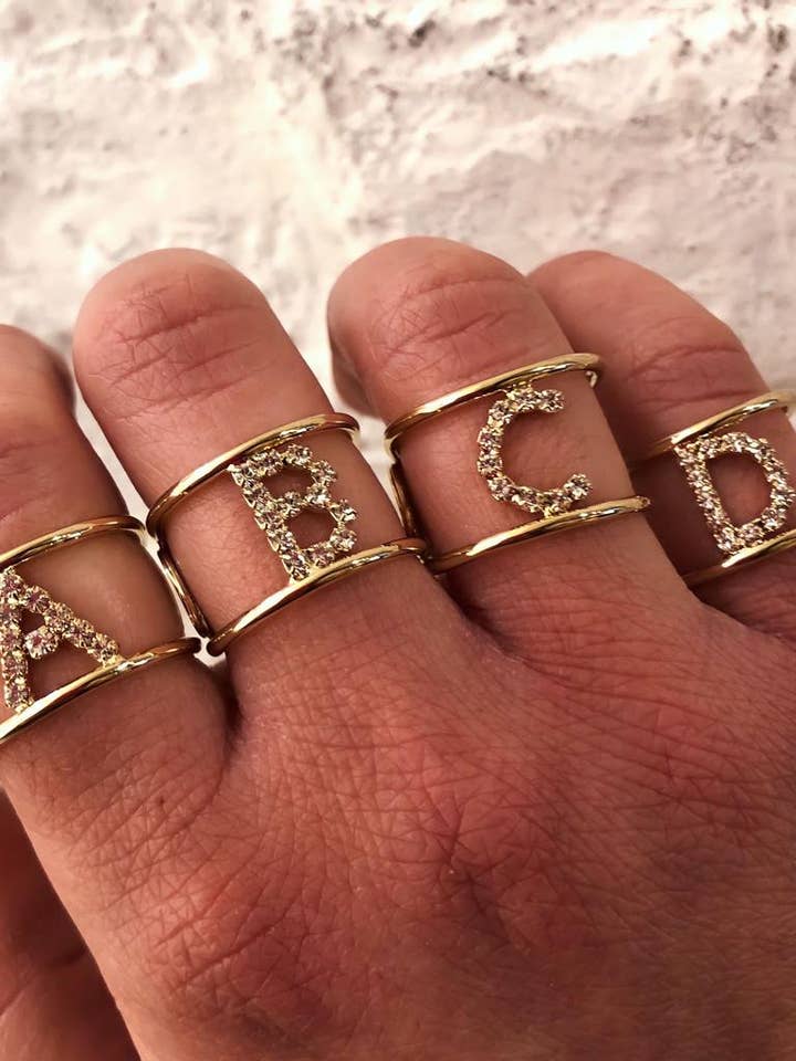 Rhinestone inledande ring för wholesale av DITTA Alessandra Avallone