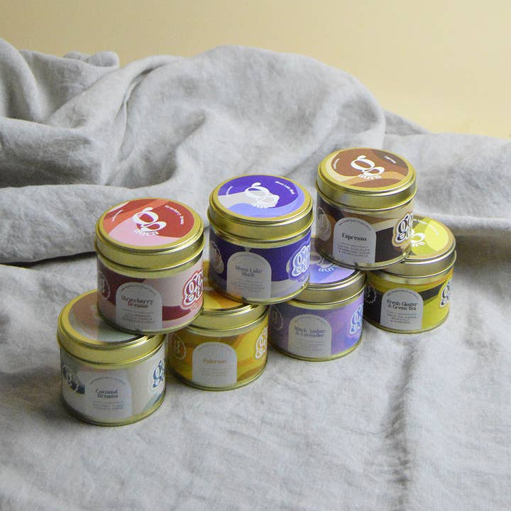 Our Standard Size Brass Gold Candles for wholesale by Good Aura Co.