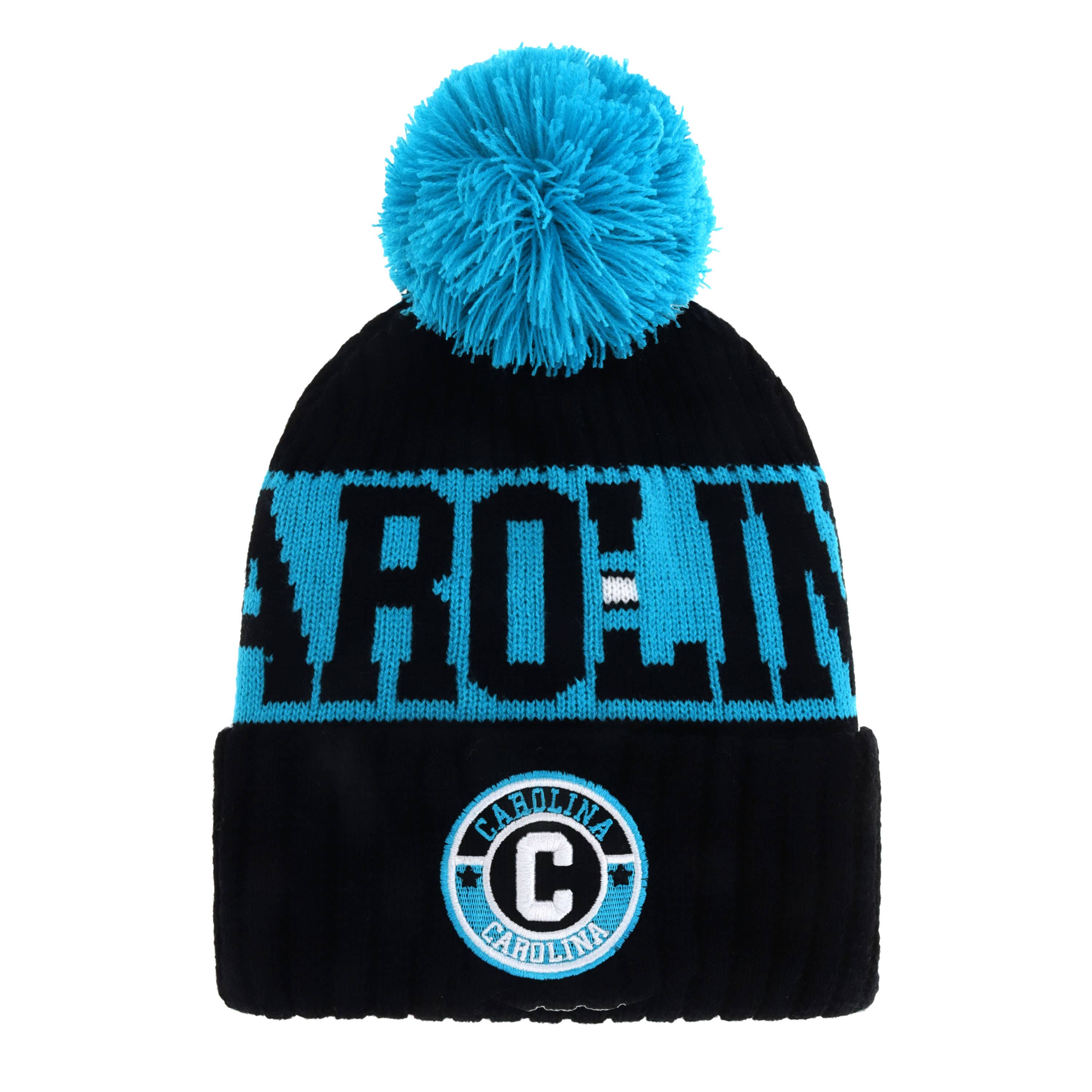 ChoKoLids – Engroshandel Beanie - Unisex – Strikkede vinterhuer med pompon og broderet fodboldhold-logo4