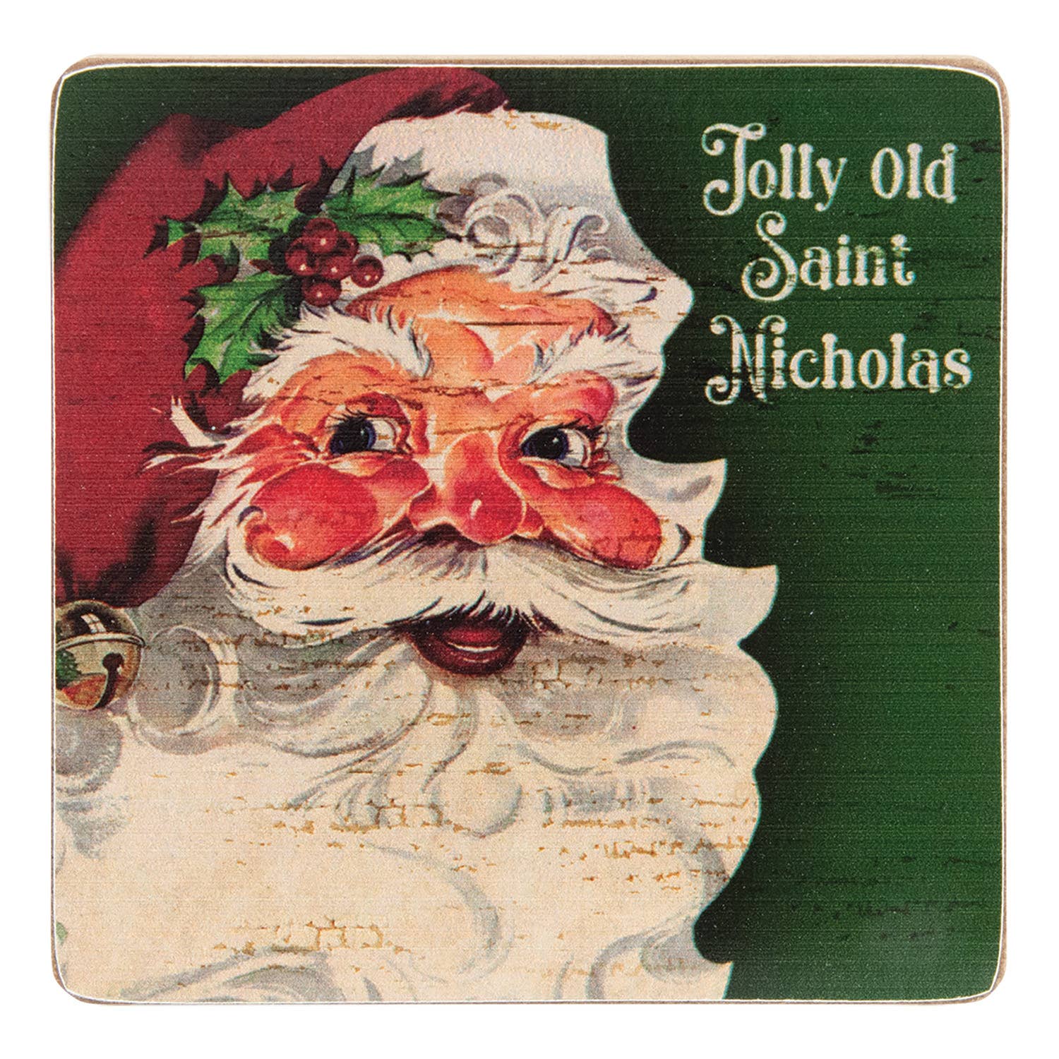 The Hearthside Collection - Wholesale Coasters - 5/Set - Vintage Santa Coasters & Holder4