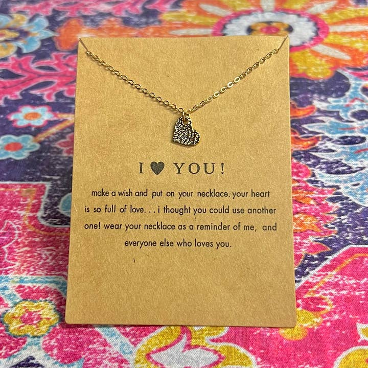 Briano Wholesale - Wholesale Pendant/Charm Necklace - Inspirational Make a Wish Necklaces With Card20